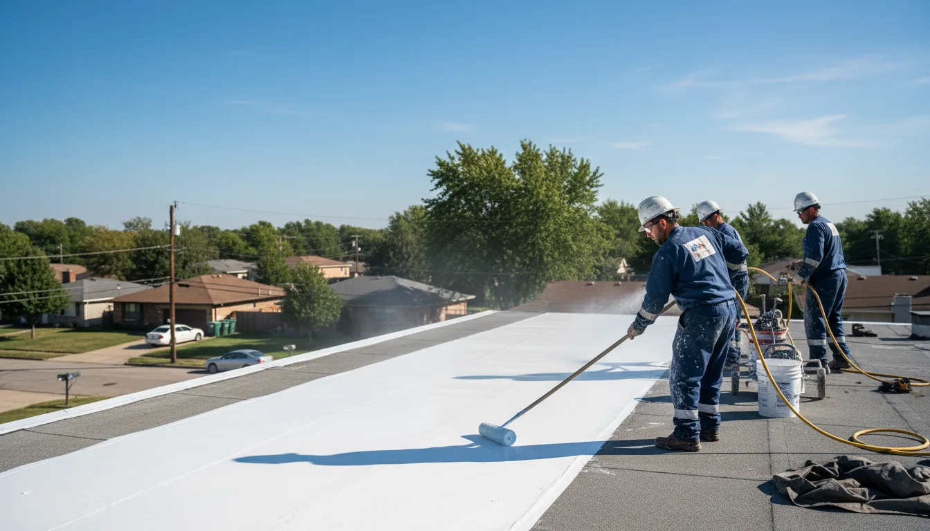 Commercial roof coating in New London, NC near me